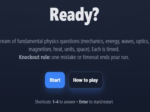 Basic Physics Single Choice game screenshot - hypercasual - Free online game