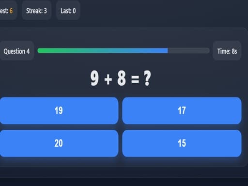 Maths for Standard II game screenshot - hypercasual - Free online game