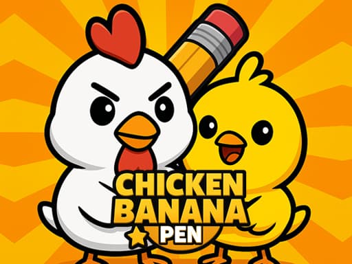 Chicken Banana Pen game screenshot - puzzles - Free online game