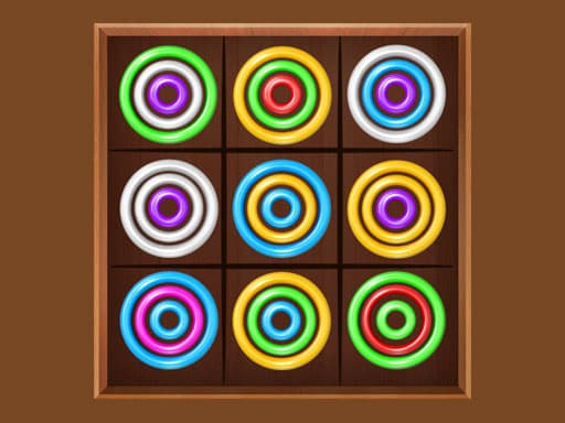 Captura de pantalla del juego Color Rings Online - puzzles - Juego gratuito en línea