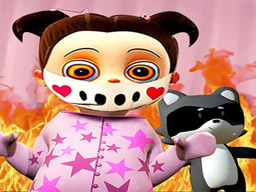 Scary Baby Pink Horror Game game screenshot - adventure - Free online game
