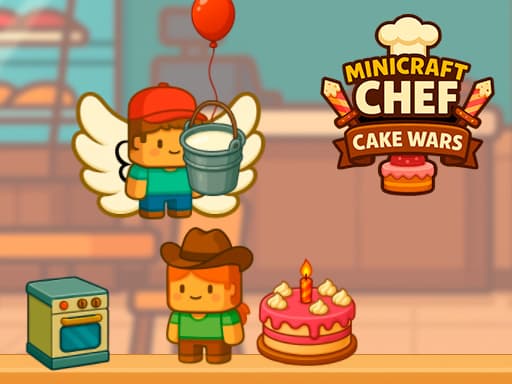 Minicraft Chef Cake Wars game screenshot - arcade - Free online game