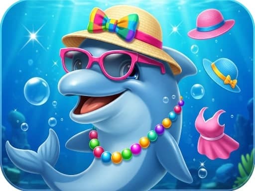 Dolphin Dress Up game screenshot - girls - Free online game