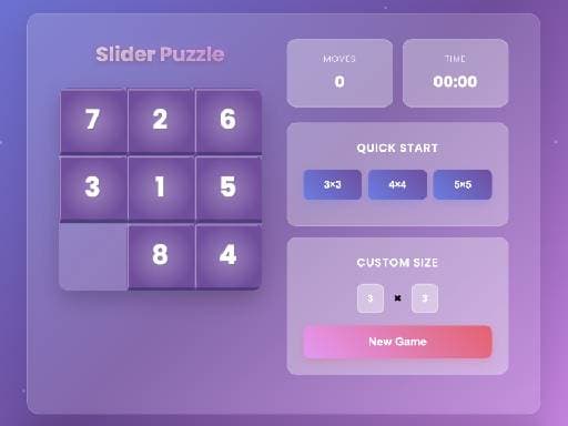 Captura de pantalla del juego Sliding Number Puzzle – Classic Brain Teaser - puzzles - Juego gratuito en línea