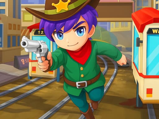 Cowboy Runners Dash game screenshot - arcade - Free online game