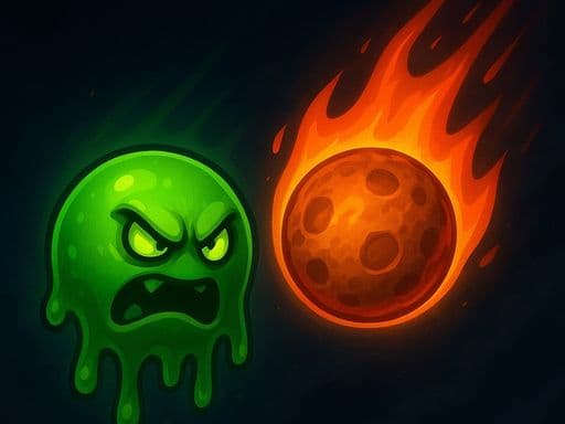 Fireball Dodge game screenshot - arcade - Free online game