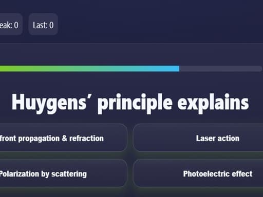 Physics Optics Quiz游戏截图 - puzzles - 免费在线游戏