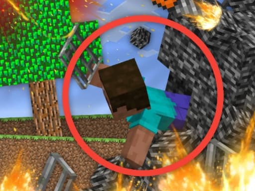 Escape from the prison in Mineblock! Destruction! game screenshot - hypercasual - Free online game