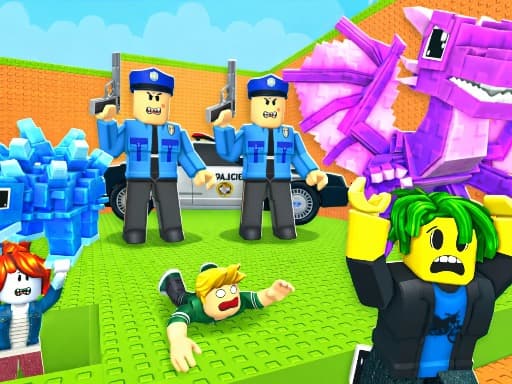 Escape Police for Brainrots game screenshot - arcade - Free online game