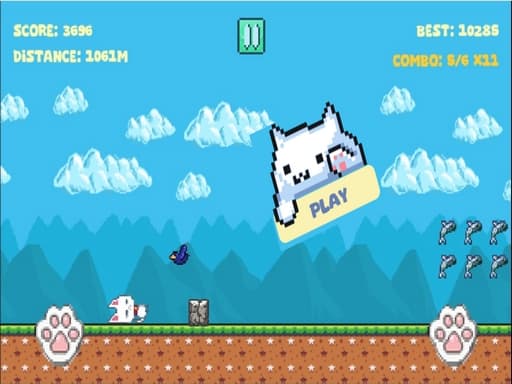 Run Cat Run game screenshot - hypercasual - Free online game