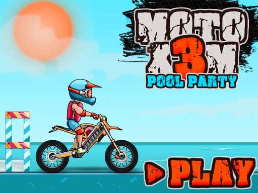 Captura de pantalla del juego Moto X3M Pool Party Game - racing - Juego gratuito en línea