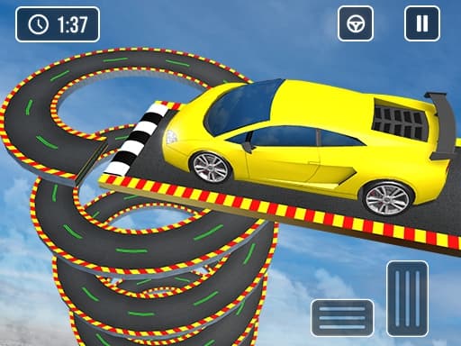 Mega Car Stunt Ramps Games game screenshot - racing - Free online game