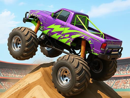Captura de pantalla del juego Monster Truck Stunt Game - racing - Juego gratuito en línea