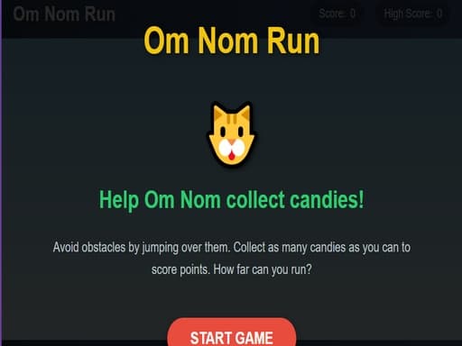 Om Nom Run 03 game screenshot - arcade - Free online game